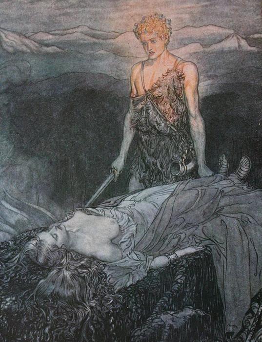 Wikioo.org – L'Enciclopedia delle Belle Arti - Pittura, Opere di Arthur Rackham - Il anello del `nibelung` 47