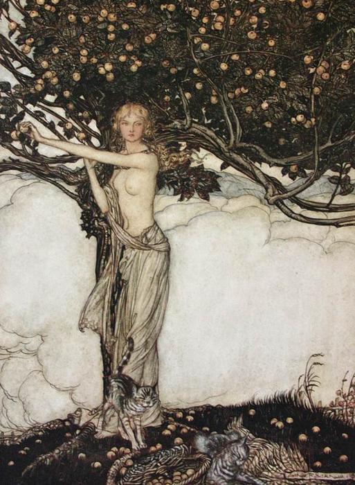 Wikioo.org – L'Enciclopedia delle Belle Arti - Pittura, Opere di Arthur Rackham - Il anello del `nibelung` 5