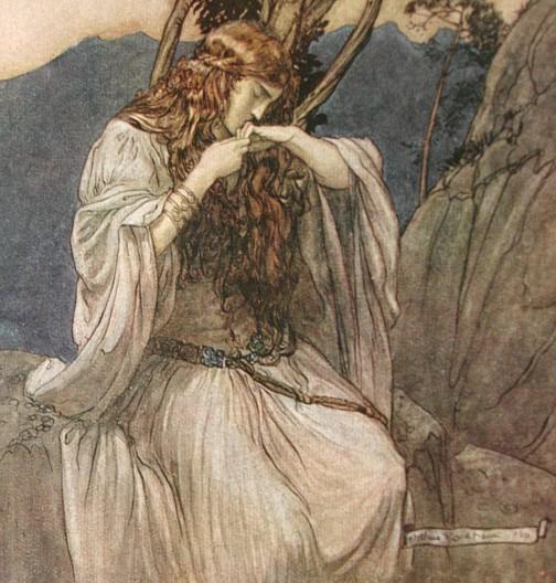 Wikioo.org - The Encyclopedia of Fine Arts - Painting, Artwork by Arthur Rackham - The ring of the nibelung 54