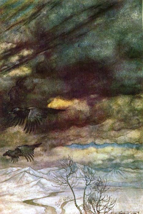 Wikioo.org - The Encyclopedia of Fine Arts - Painting, Artwork by Arthur Rackham - The ring of the nibelung 55