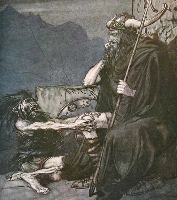 WikiOO.org - Encyclopedia of Fine Arts - Lukisan, Artwork Arthur Rackham - The ring of the nibelung 57