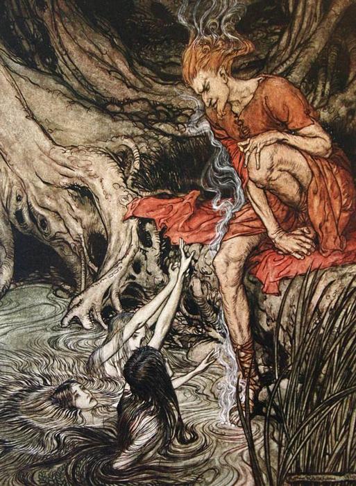 Wikioo.org - The Encyclopedia of Fine Arts - Painting, Artwork by Arthur Rackham - The ring of the nibelung 6