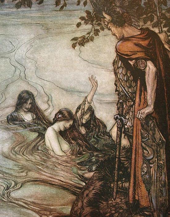 Wikioo.org - The Encyclopedia of Fine Arts - Painting, Artwork by Arthur Rackham - The ring of the nibelung 60