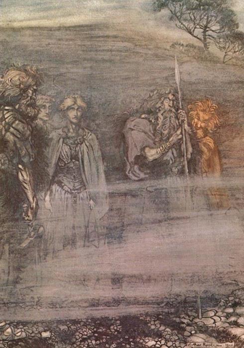 WikiOO.org - Encyclopedia of Fine Arts - Lukisan, Artwork Arthur Rackham - The ring of the nibelung 8