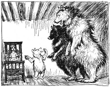 WikiOO.org - Encyclopedia of Fine Arts - Lukisan, Artwork Arthur Rackham - The Story of the Three Bears 3