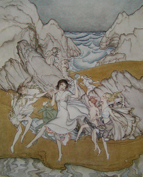 WikiOO.org - Енциклопедія образотворчого мистецтва - Живопис, Картини
 Arthur Rackham - The Tempest 2