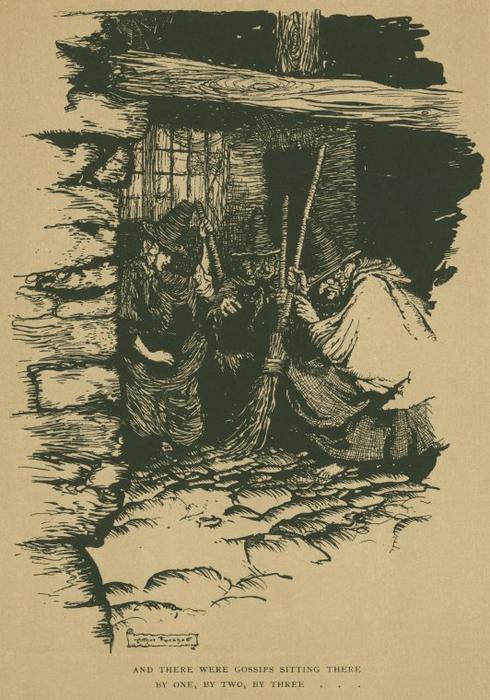 WikiOO.org - Енциклопедія образотворчого мистецтва - Живопис, Картини
 Arthur Rackham - The witches frolic