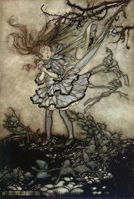 Wikioo.org - The Encyclopedia of Fine Arts - Painting, Artwork by Arthur Rackham - They will most certainly mischief you