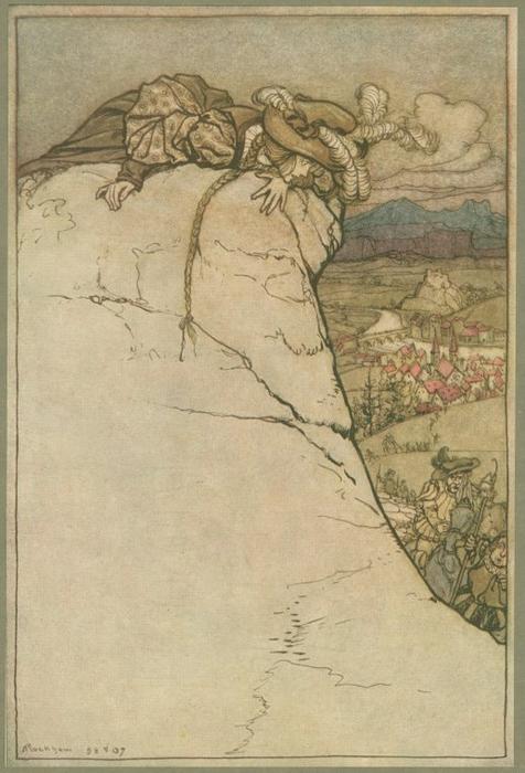Wikioo.org - The Encyclopedia of Fine Arts - Painting, Artwork by Arthur Rackham - What, indeed, could she do