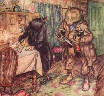 Wikioo.org - The Encyclopedia of Fine Arts - Painting, Artwork by Arthur Rackham - Wind in the Willows 4