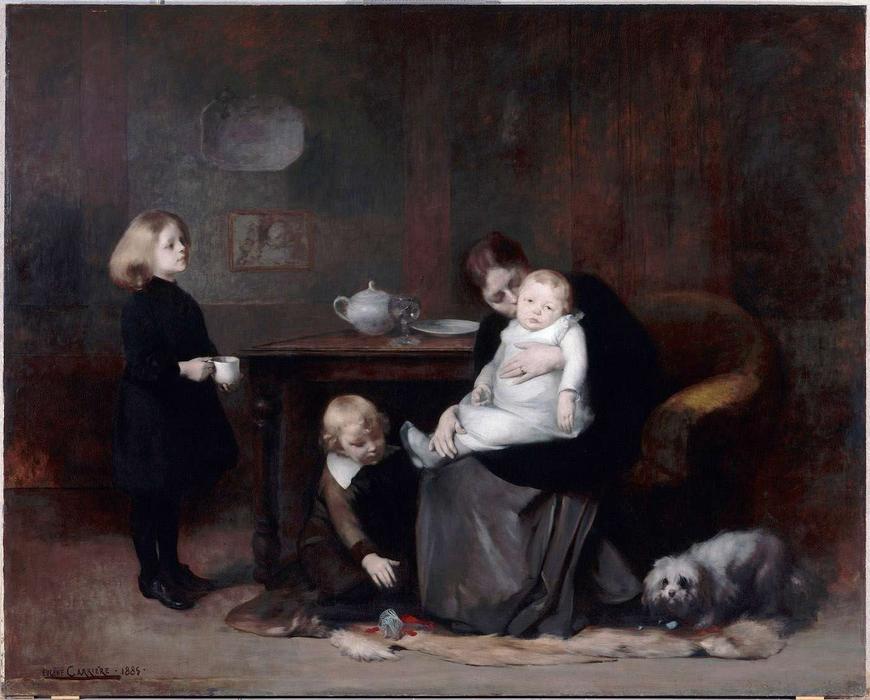 Wikioo.org – L'Enciclopedia delle Belle Arti - Pittura, Opere di Ary Scheffer - L enfant malade