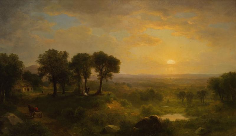 Wikioo.org - The Encyclopedia of Fine Arts - Painting, Artwork by Asher Brown Durand - A New England Landscape