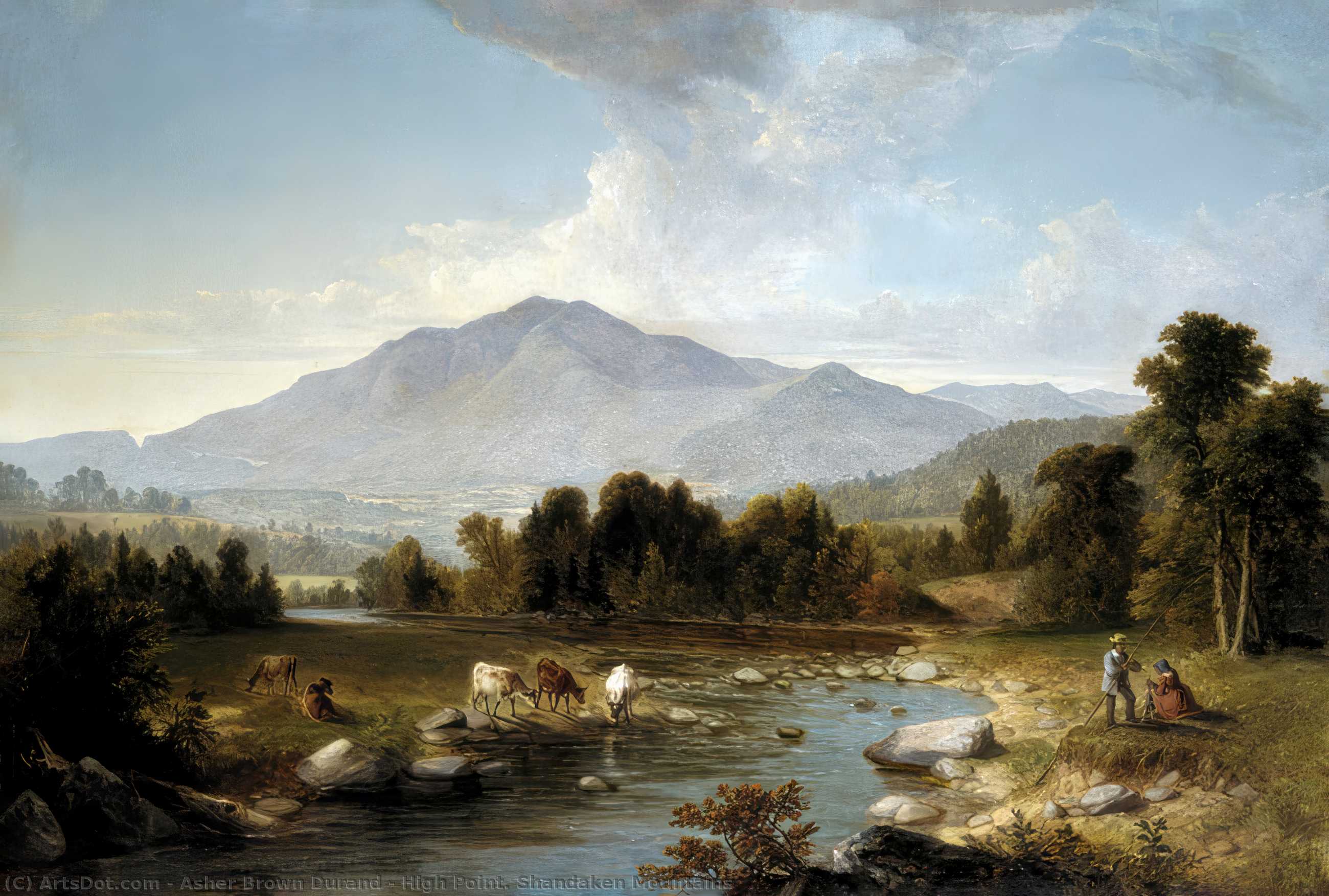 WikiOO.org - Encyclopedia of Fine Arts - Maľba, Artwork Asher Brown Durand - High Point. Shandaken Mountains