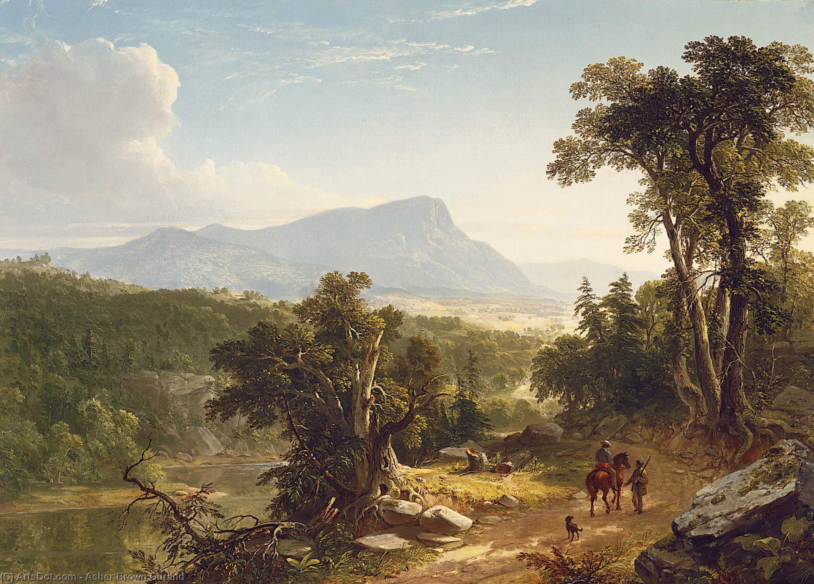 Wikioo.org - The Encyclopedia of Fine Arts - Painting, Artwork by Asher Brown Durand - River Scene