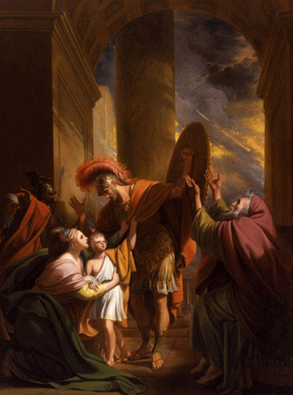 Wikioo.org - The Encyclopedia of Fine Arts - Painting, Artwork by Benjamin West - Aeneas and Creusa