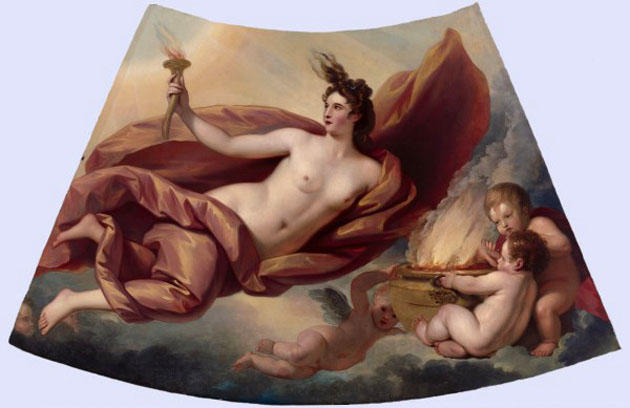 WikiOO.org - אנציקלופדיה לאמנויות יפות - ציור, יצירות אמנות Benjamin West - Fire