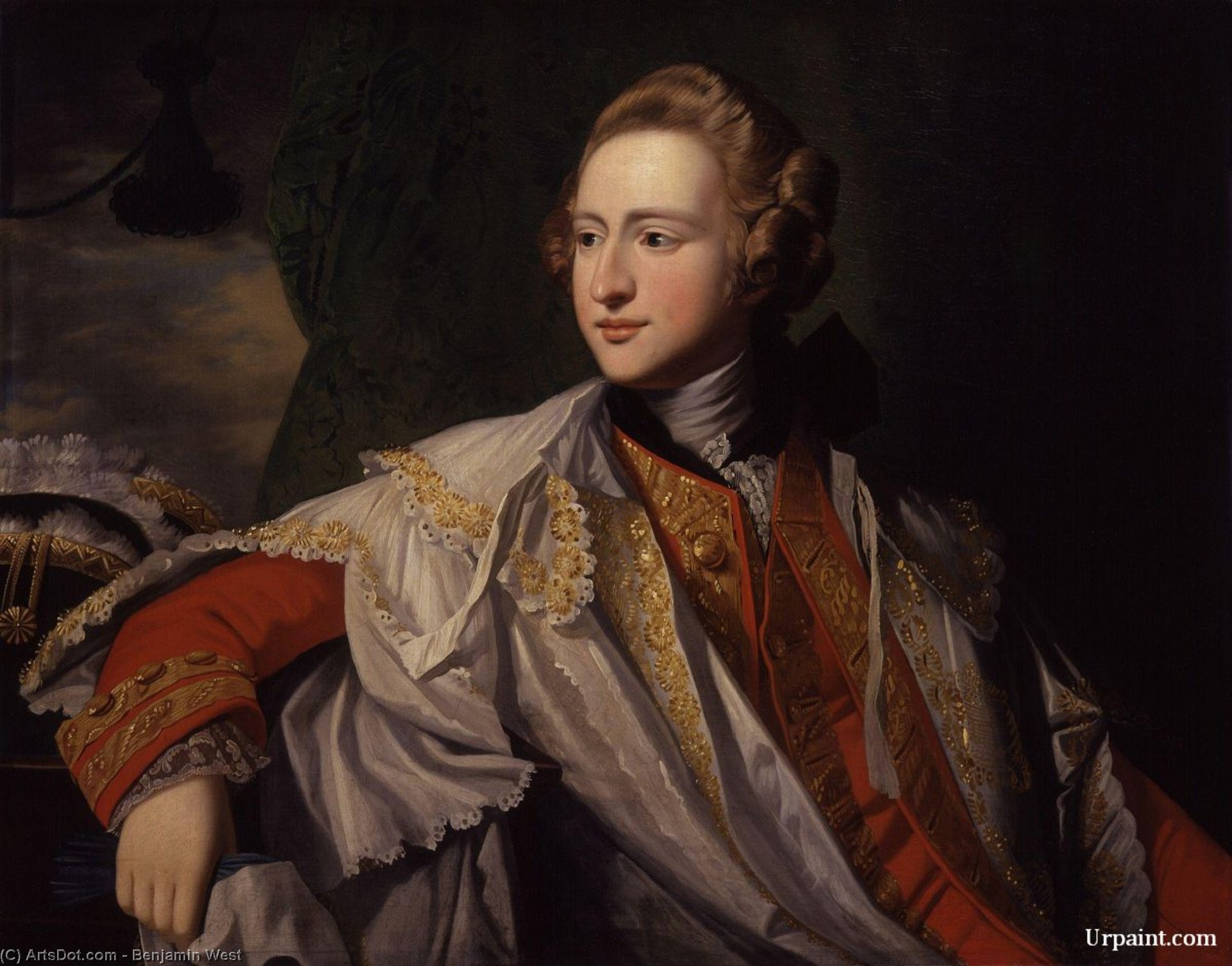 WikiOO.org - 백과 사전 - 회화, 삽화 Benjamin West - Francis Osborne, 5th Duke of Leeds