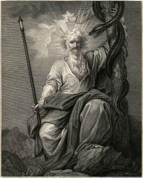 WikiOO.org - Enciclopedia of Fine Arts - Pictura, lucrări de artă Benjamin West - Moses Showing the Brazen Serpent