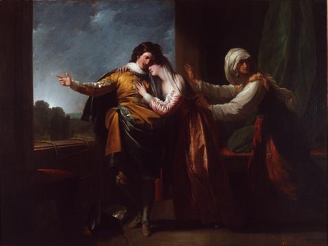 Wikioo.org – La Enciclopedia de las Bellas Artes - Pintura, Obras de arte de Benjamin West - Romeo y Julieta