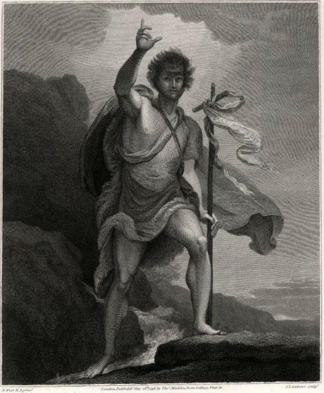 WikiOO.org - Encyclopedia of Fine Arts - Lukisan, Artwork Benjamin West - Saint John the Baptist