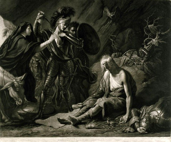 Wikioo.org - Bách khoa toàn thư về mỹ thuật - Vẽ tranh, Tác phẩm nghệ thuật Benjamin West - The Cave of Despair