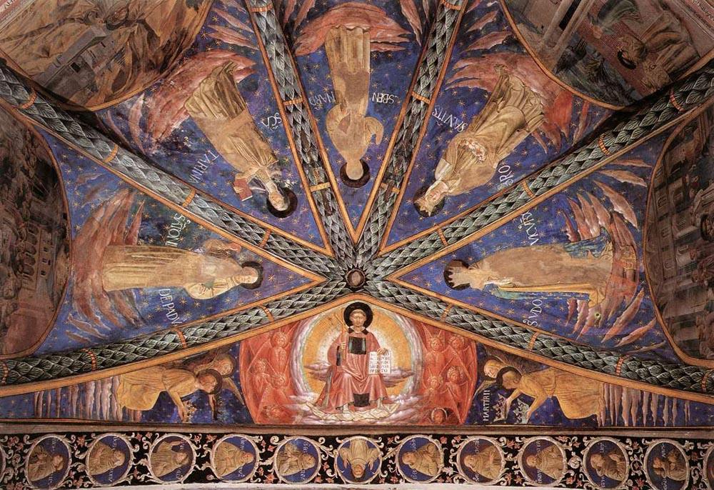 WikiOO.org - Enciclopédia das Belas Artes - Pintura, Arte por Benozzo Gozzoli - St. Francis in Glory and Saints
