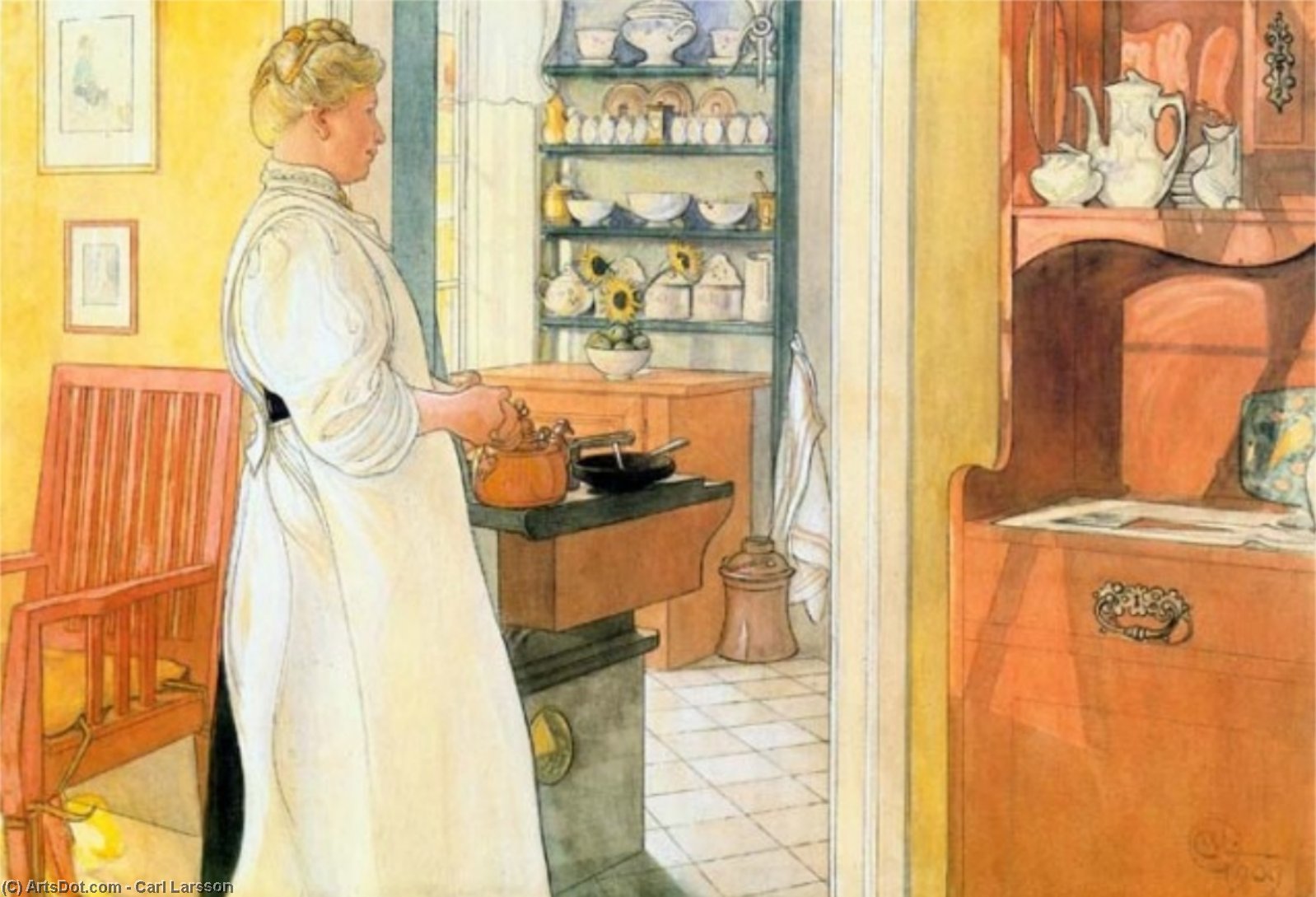 Wikioo.org - The Encyclopedia of Fine Arts - Painting, Artwork by Carl Larsson - Anna Arnbom