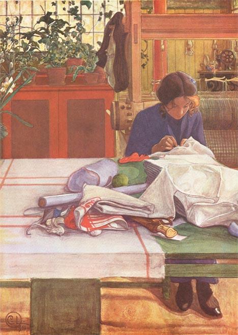 Wikioo.org - The Encyclopedia of Fine Arts - Painting, Artwork by Carl Larsson - Anna S.