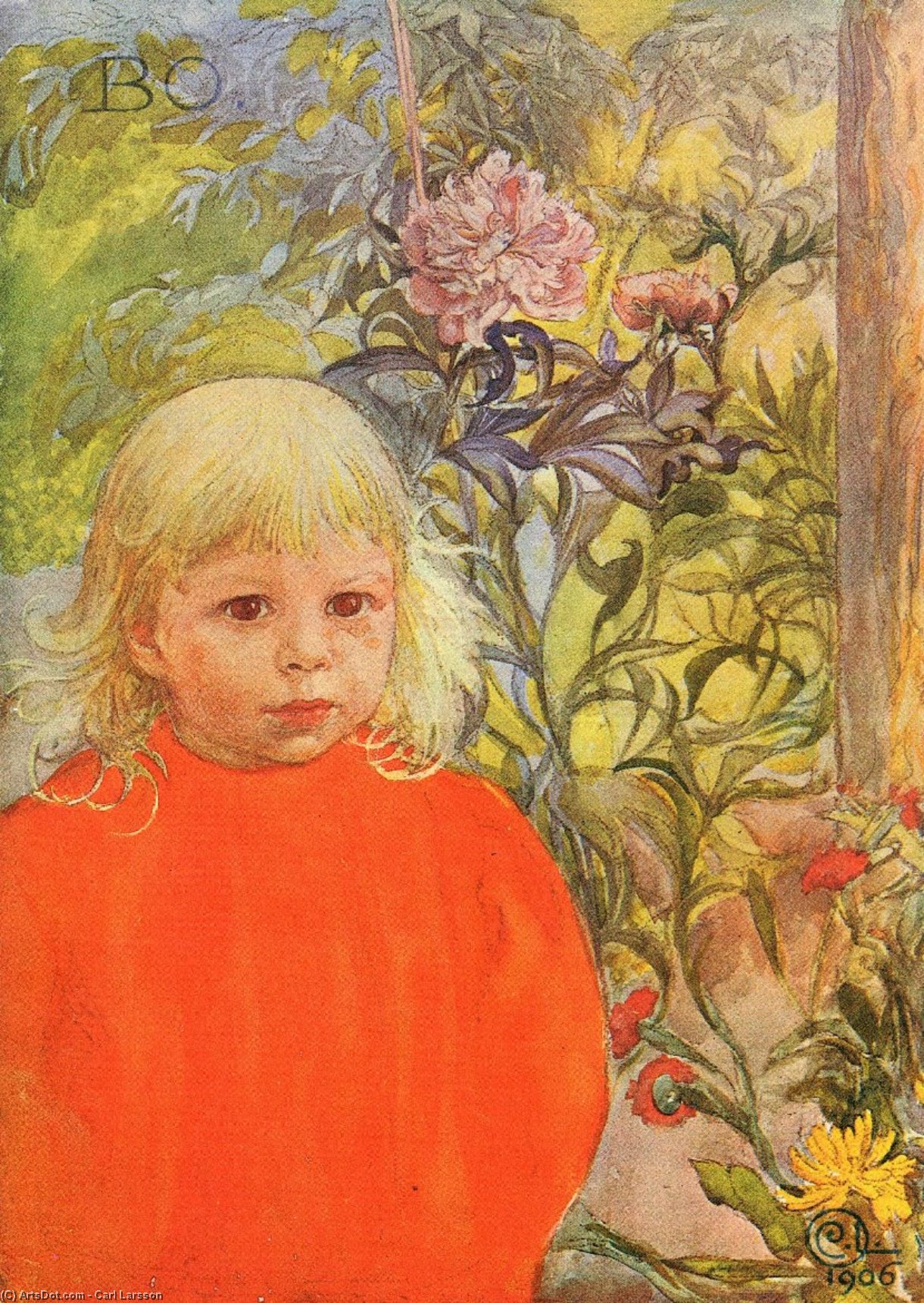 Wikioo.org - The Encyclopedia of Fine Arts - Painting, Artwork by Carl Larsson - Bo