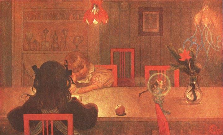 Wikioo.org - The Encyclopedia of Fine Arts - Painting, Artwork by Carl Larsson - Fairy Tales