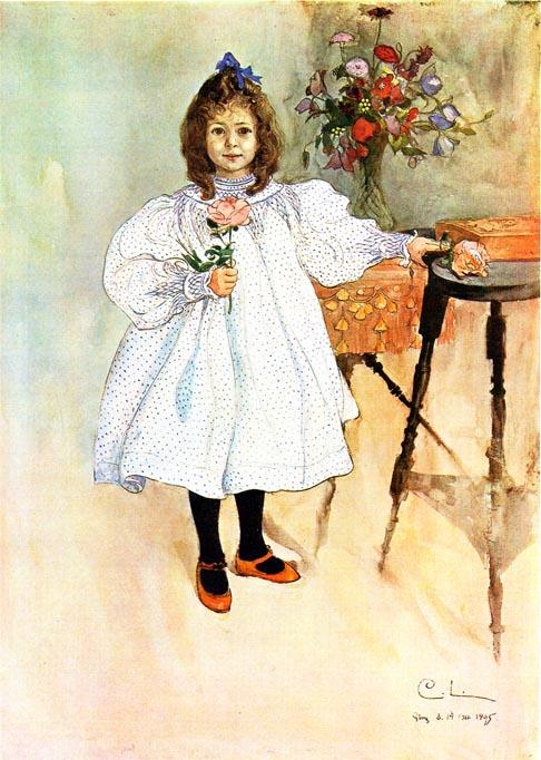 Wikioo.org - The Encyclopedia of Fine Arts - Painting, Artwork by Carl Larsson - Gladys