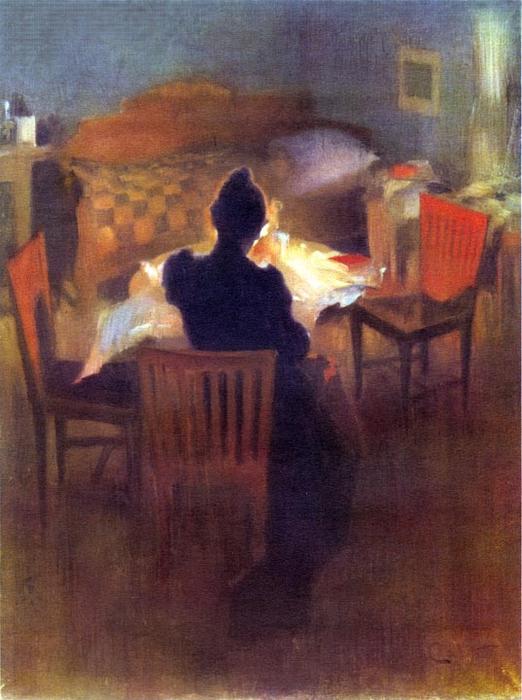 WikiOO.org - Encyclopedia of Fine Arts - Maleri, Artwork Carl Larsson - Light Interior In Mora