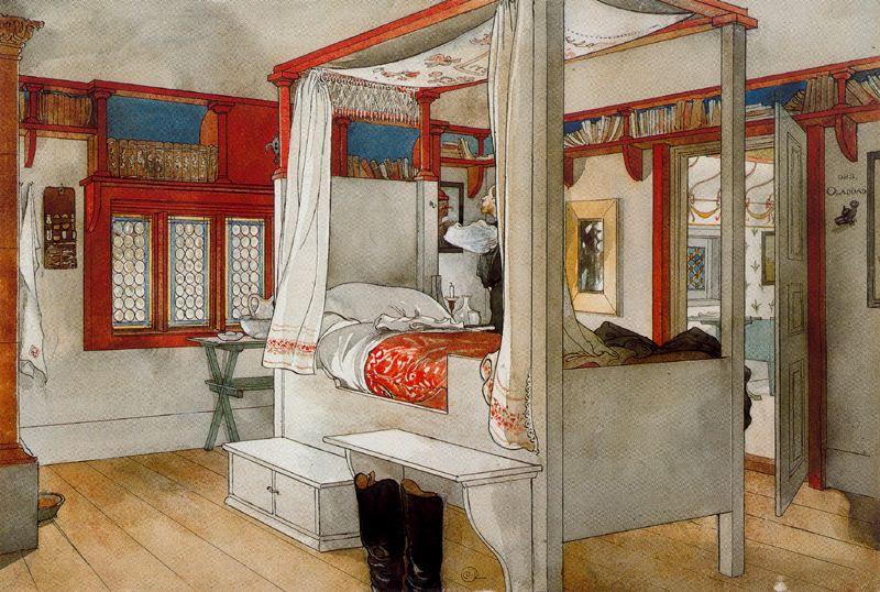 Wikioo.org - The Encyclopedia of Fine Arts - Painting, Artwork by Carl Larsson - My Room