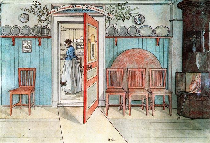 Wikioo.org - The Encyclopedia of Fine Arts - Painting, Artwork by Carl Larsson - Old Anna