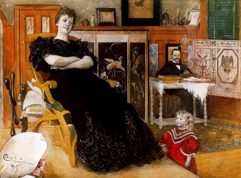 WikiOO.org - Encyclopedia of Fine Arts - Lukisan, Artwork Carl Larsson - Portrait of Anna Petersson-Norrie