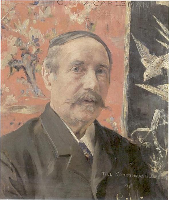 Wikioo.org - The Encyclopedia of Fine Arts - Painting, Artwork by Carl Larsson - Portrait of Gustav Carleman