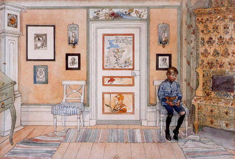 Wikioo.org - The Encyclopedia of Fine Arts - Painting, Artwork by Carl Larsson - Punishment