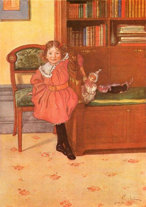 Wikioo.org - The Encyclopedia of Fine Arts - Painting, Artwork by Carl Larsson - Ruth
