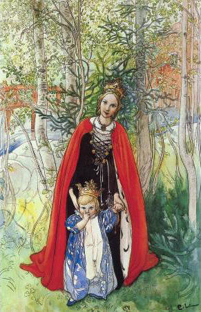 WikiOO.org - Εγκυκλοπαίδεια Καλών Τεχνών - Ζωγραφική, έργα τέχνης Carl Larsson - Spring Princess