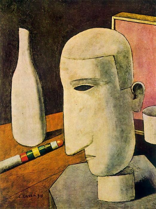 Wikioo.org - The Encyclopedia of Fine Arts - Painting, Artwork by Carlo Carrà - Drunk Gentlemen