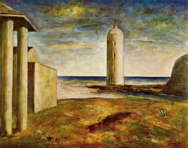 WikiOO.org - Encyclopedia of Fine Arts - Maľba, Artwork Carlo Carrà - Il Faro