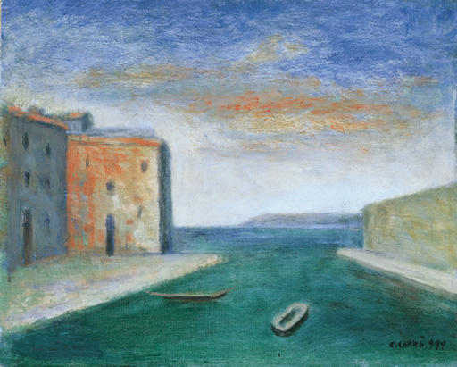 WikiOO.org - Enciclopedia of Fine Arts - Pictura, lucrări de artă Carlo Carrà - Marina 3