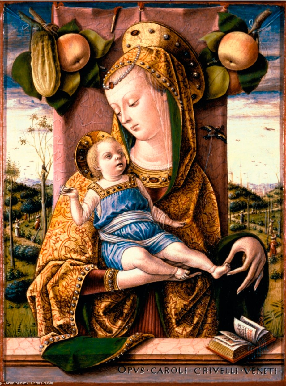 Wikioo.org - สารานุกรมวิจิตรศิลป์ - จิตรกรรม Carlo Crivelli - Madonna and Child 1