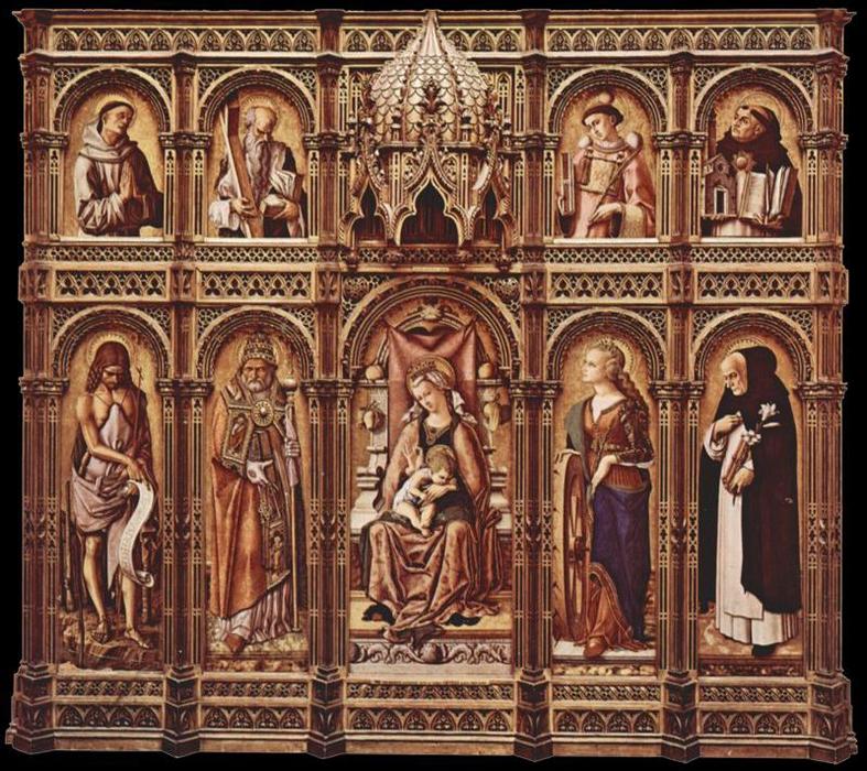 Wikioo.org - The Encyclopedia of Fine Arts - Painting, Artwork by Carlo Crivelli - Políptico de Santo Domingo de Ascoli