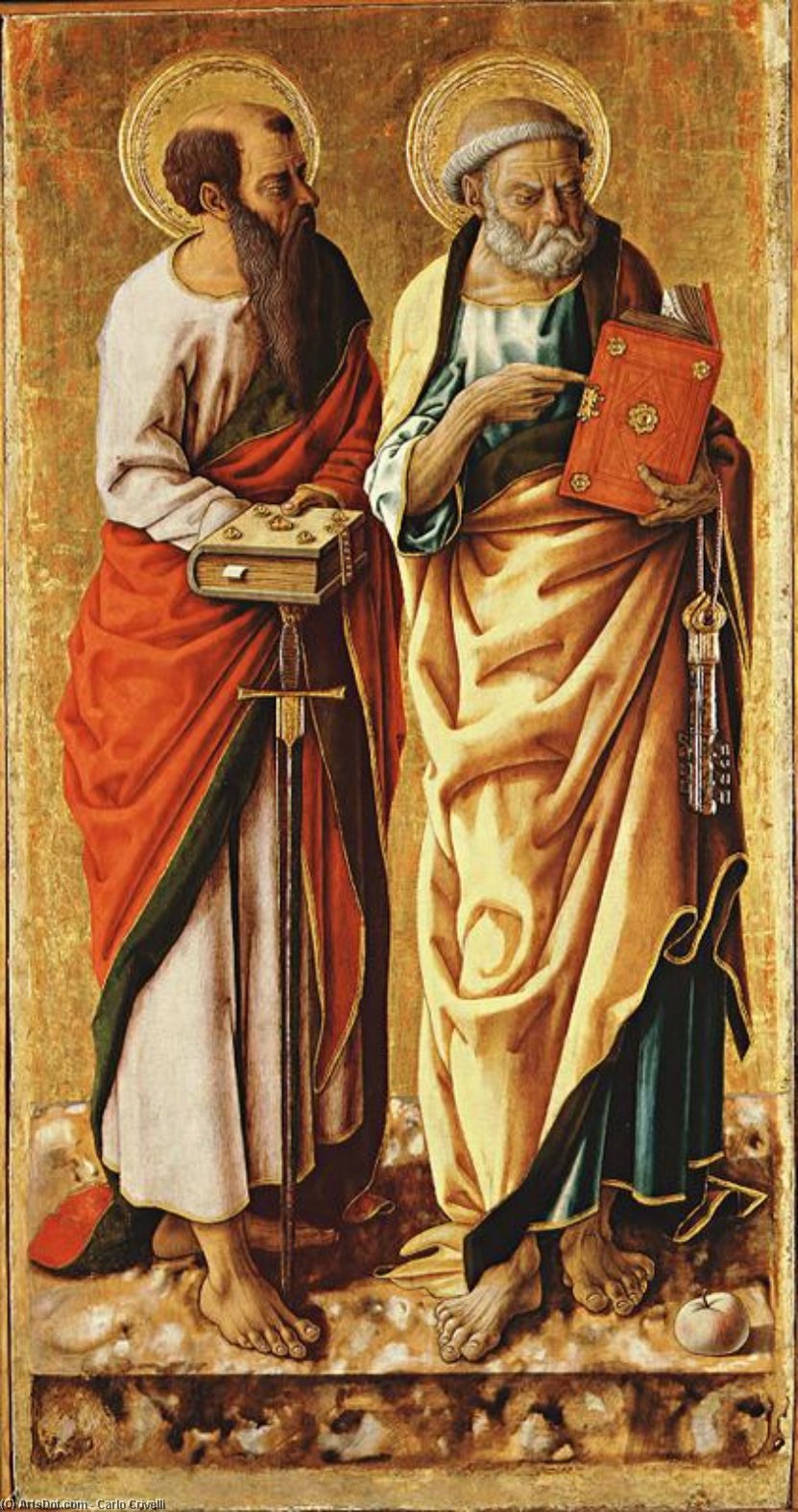 Wikioo.org - The Encyclopedia of Fine Arts - Painting, Artwork by Carlo Crivelli - St. Peter and St. Paul 1