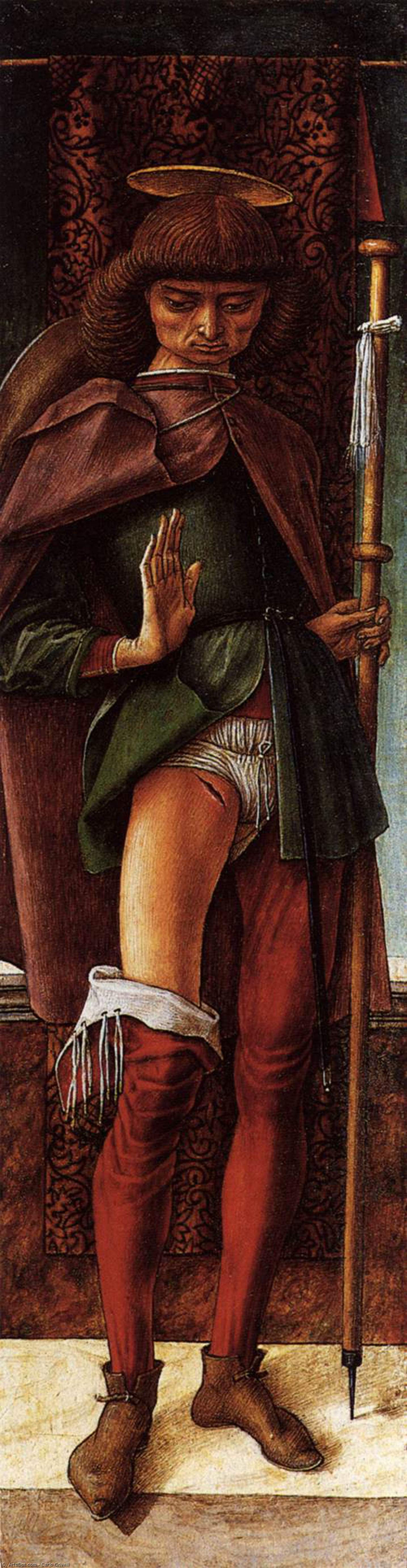Wikioo.org - The Encyclopedia of Fine Arts - Painting, Artwork by Carlo Crivelli - St Roch