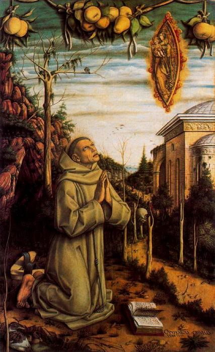 WikiOO.org - Encyclopedia of Fine Arts - Målning, konstverk Carlo Crivelli - The Vision of the Blessed Gabriele
