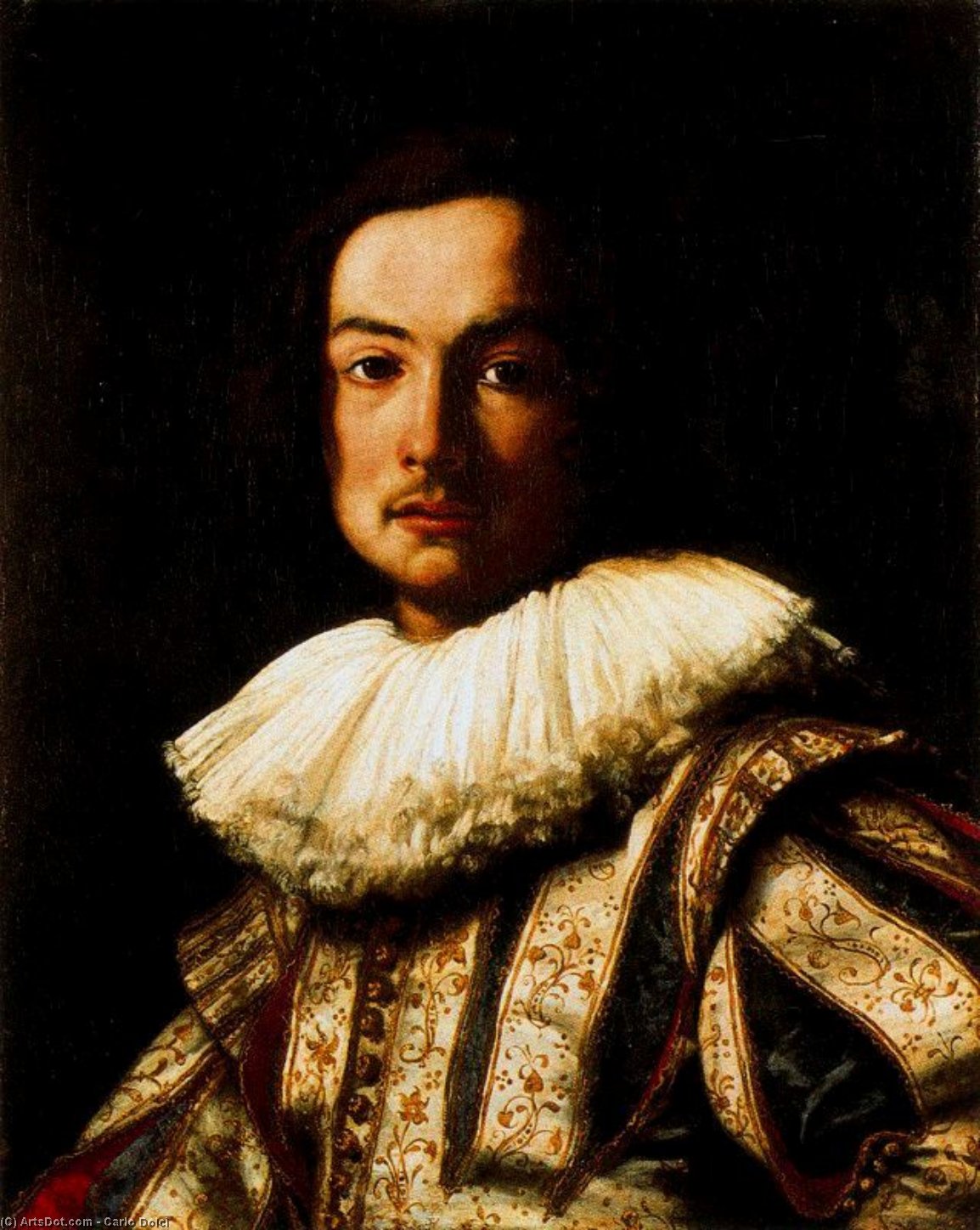 WikiOO.org - 백과 사전 - 회화, 삽화 Carlo Dolci - Portrait of Stefano Della Bella