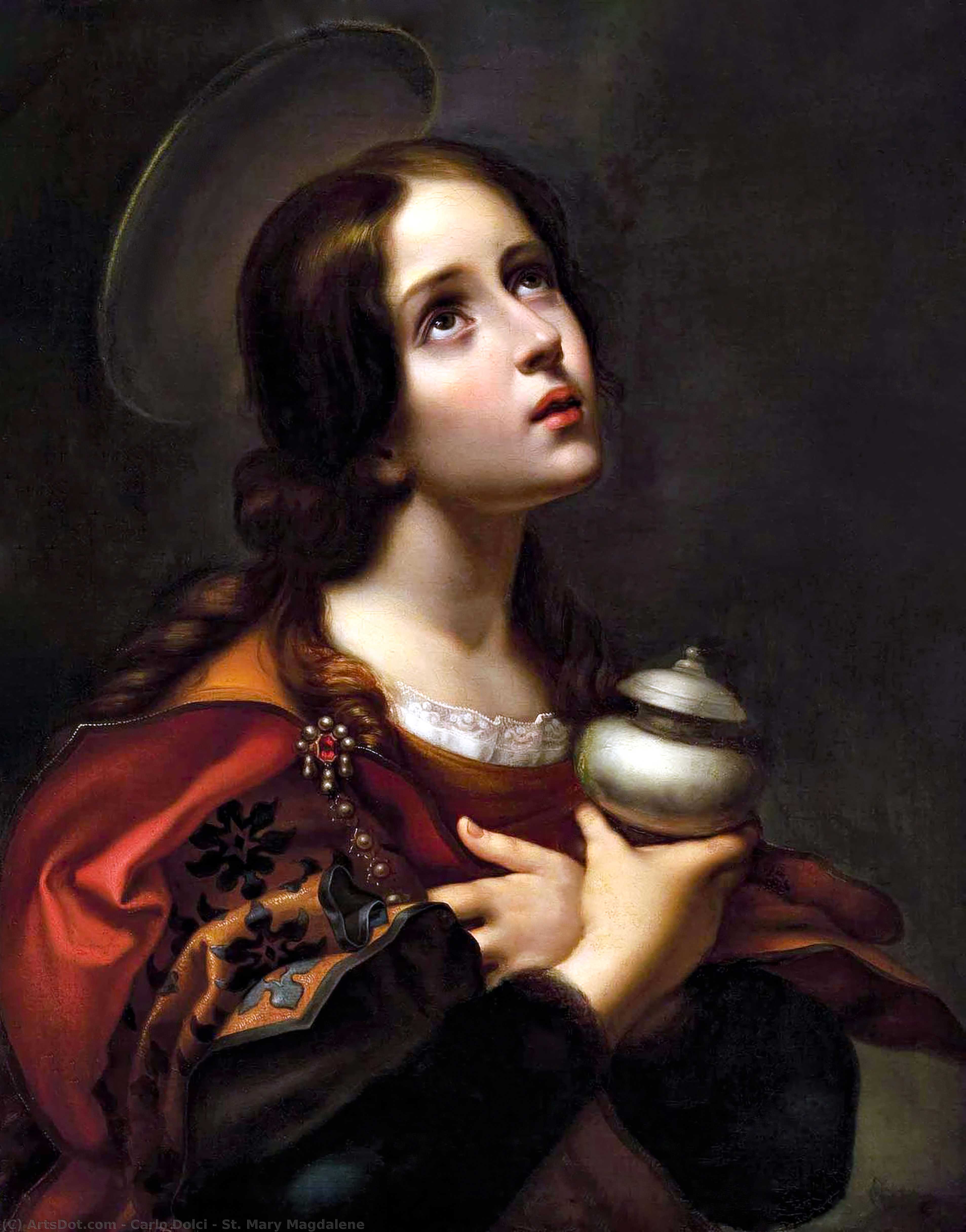 Wikioo.org - The Encyclopedia of Fine Arts - Painting, Artwork by Carlo Dolci - St. Mary Magdalene