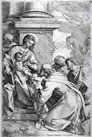 WikiOO.org - Encyclopedia of Fine Arts - Lukisan, Artwork Carlo Maratta - The Adoration of the Magi